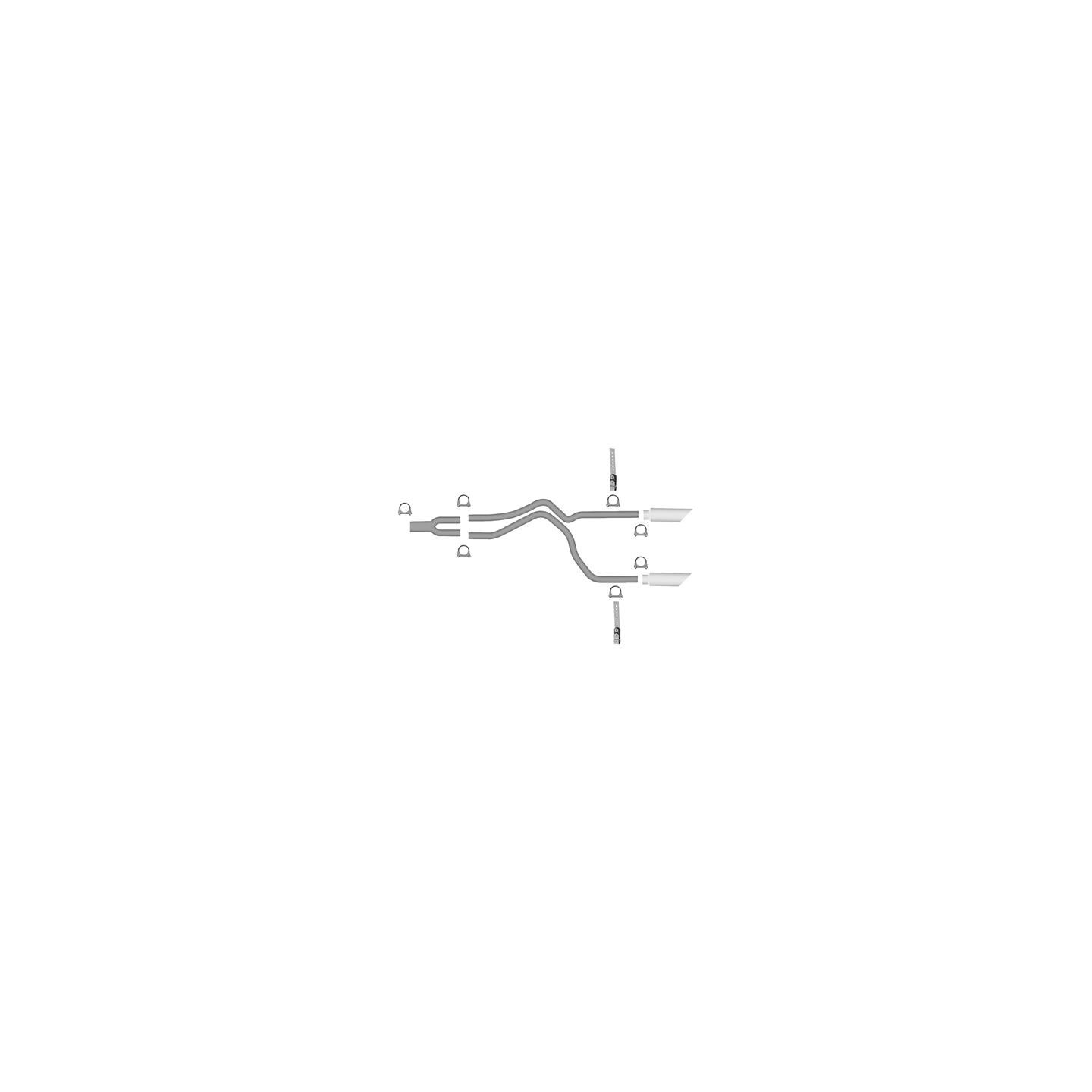 Kit échappement SRG 680015 640005 | US Pièces Autos