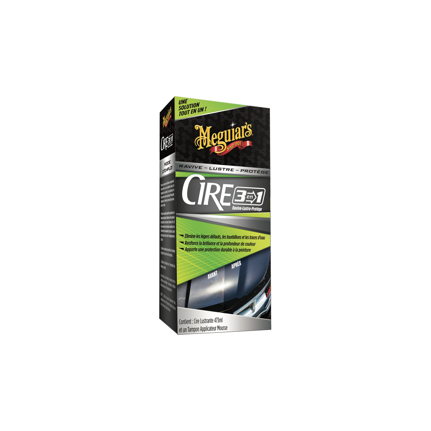 Cire lustrante 3 en 1 MEGUIARS G191016 | US Pièces Autos