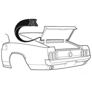 Joint de coffre Scott Drake C9ZZ-6343720-A | US Pièces Autos