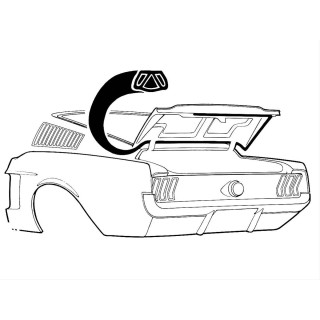 Joint de coffre C7ZZ-6343720-B | US Pièces Autos