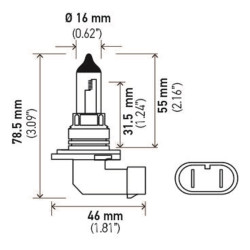 Ampoule feu de croisement WAGNER 9006 