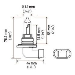 Ampoule feu de route WAGNER 9005 