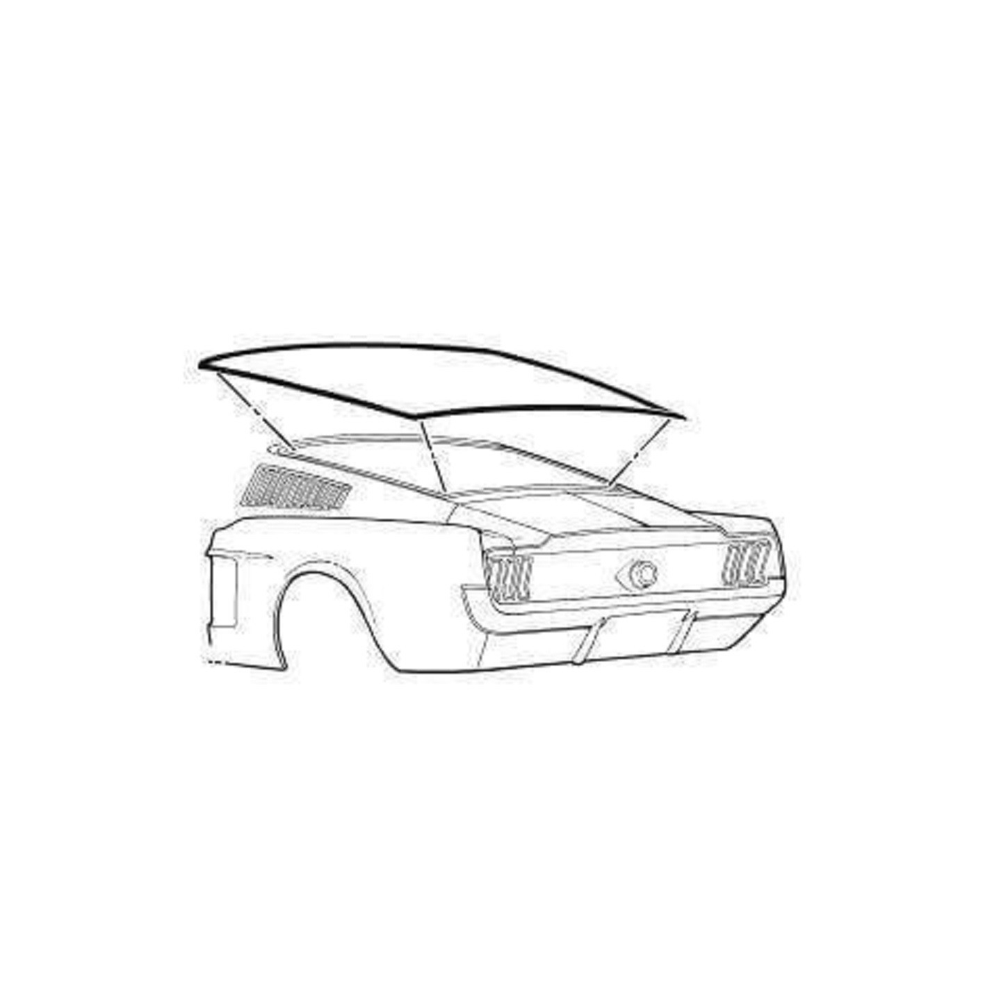 Joint de lunette arrière Ford Mustang Fastback CI 42084C